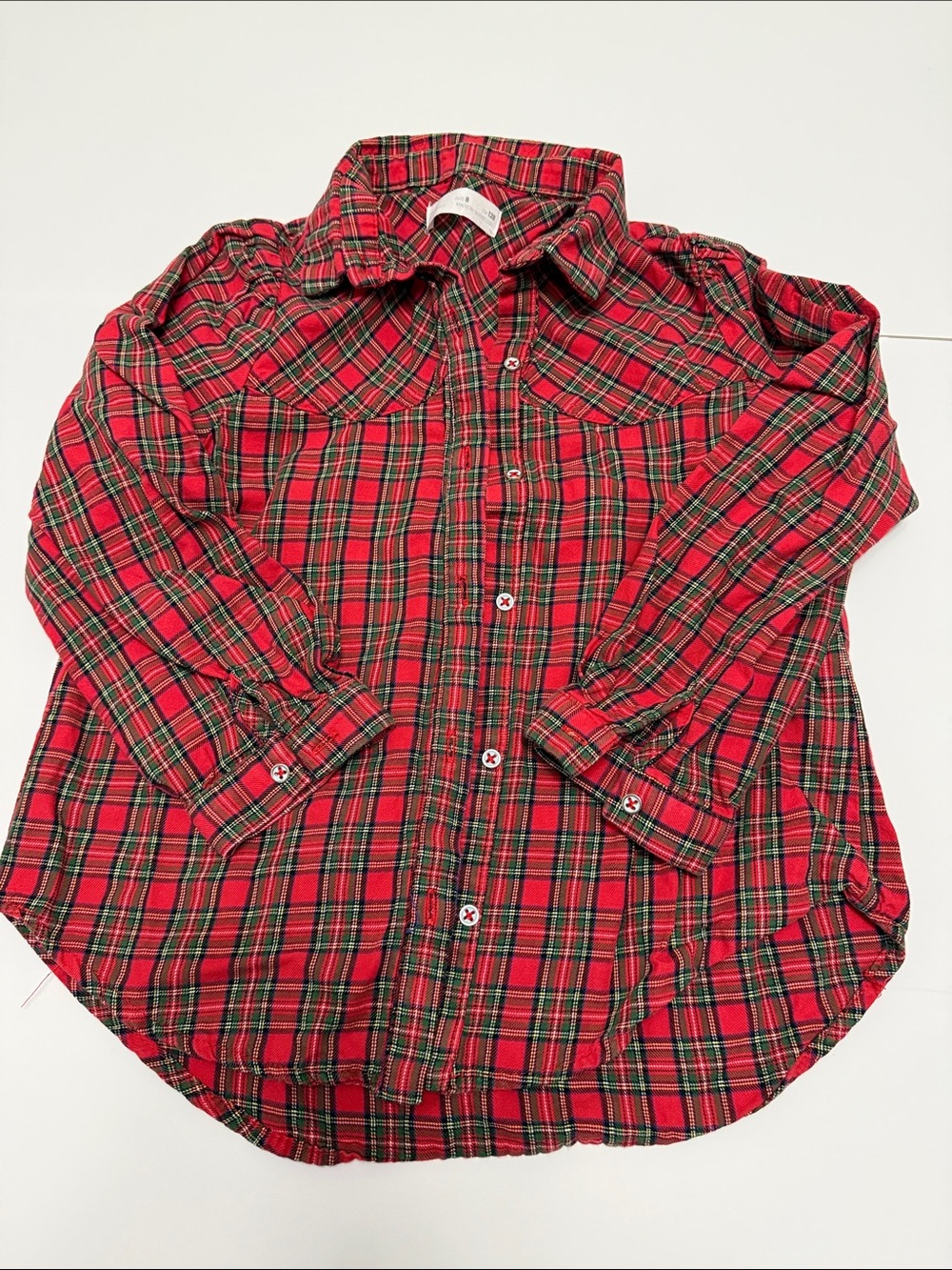 Zara girls plaid shirt